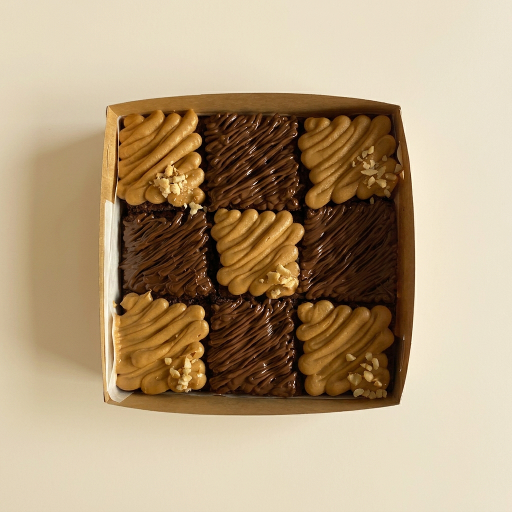 Brownies con topping